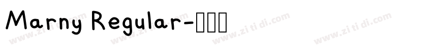 Marny Regular字体转换